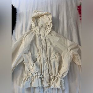 Used very little. White Moncler jacket. Size M